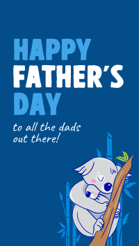 Father's Day Koala Facebook story Image Preview