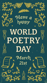 World Poetry Day Instagram story Image Preview