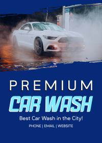 Premium Car Wash Poster Image Preview