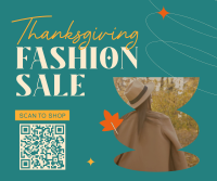 Retail Therapy on Thanksgiving Facebook Post Design