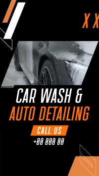 Car Wash Auto detailing Service Facebook Story Design