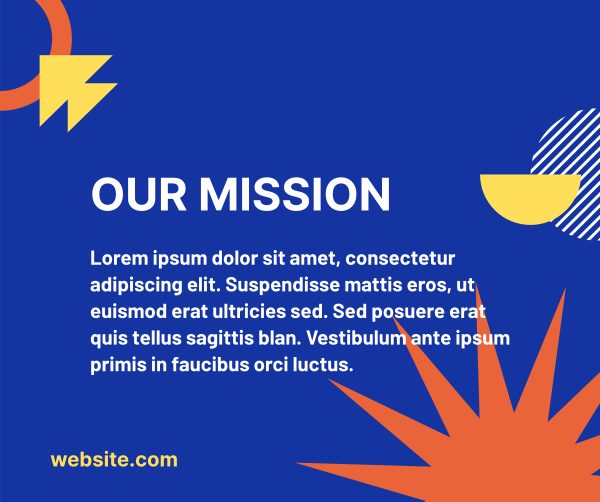 Our Mission Modern Contemporary Facebook Post Design Image Preview