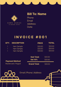 Craft Brewery Invoice Image Preview