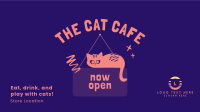 Cat Cafe Facebook event cover Image Preview