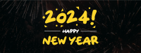New Year Fireworks Facebook cover Image Preview