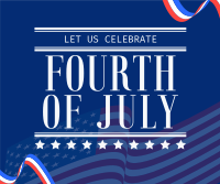 4th of July Greeting Facebook Post Design