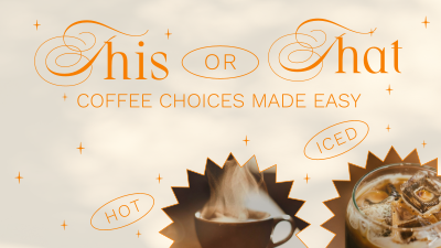 Trendy Coffee Choices Facebook event cover Image Preview