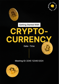 Cryptocurrency Webinar Flyer Design