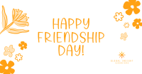 Floral Friendship Day Facebook ad Image Preview
