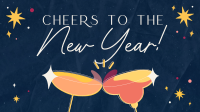 Rustic New Year Greeting Facebook Event Cover Design