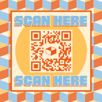 Bauhaus Geometric Pattern QR Code Image Preview