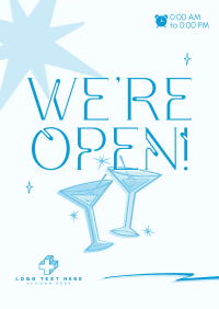 Sparkly Bar Opening Poster Design