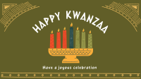 Kwanzaa Candles Facebook Event Cover Design