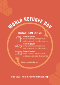 World Refugee Day Donations Poster Image Preview