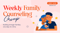 Weekly Family Counseling Facebook Event Cover Design