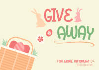 Easter Basket Giveaway Postcard Image Preview