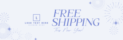 New Year Shipping Twitter header (cover) Image Preview