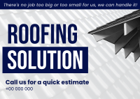 Roofing Solution Postcard Image Preview