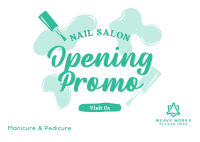 Nail Salon Promotion Postcard Image Preview