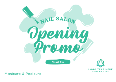 Nail Salon Promotion Postcard Image Preview