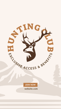  Hunting Club Deer Facebook Story Design