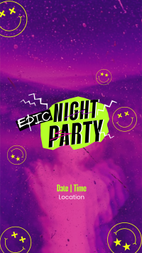 Epic Night Party TikTok video Image Preview