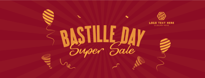 Celebrate Bastille Day Facebook cover Image Preview