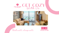 Get Cozy With Us Facebook Event Cover Design