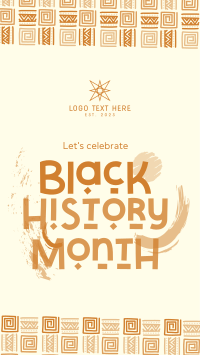 Tribal Black History Month Instagram Reel Design