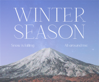 Winter Season Facebook Post Design