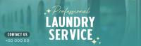 Professional Laundry Service Twitter Header Design
