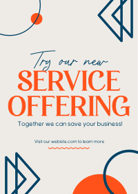 New Service Offer Poster Image Preview