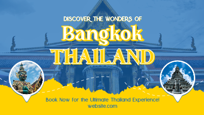 Thailand Travel Tour Facebook event cover Image Preview