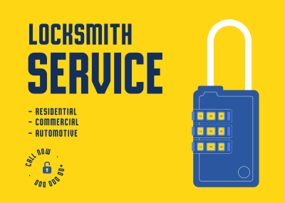 Locksmith Services Postcard Image Preview