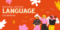 Celebrate Mother Language Day Twitter post Image Preview
