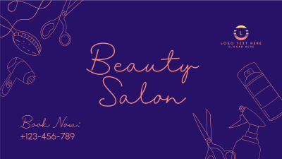 Beauty Salon Services Facebook Event Cover Image Preview