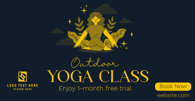 Outdoor Yoga Class Facebook ad Image Preview