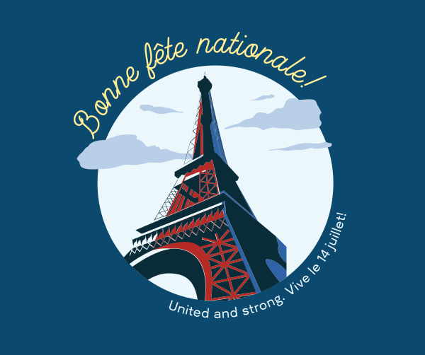 Eiffel Tower Pop Facebook Post Design Image Preview