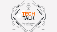 Tech Talk Podcast YouTube Banner Design