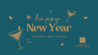 Cheers to the New Year Facebook Event Cover Design
