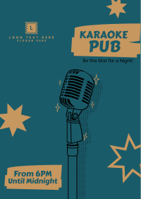 Karaoke Pub Poster Design