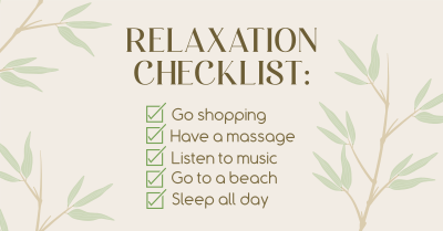 Nature Relaxation List Facebook ad Image Preview