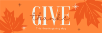 Minimalist Thanksgiving Twitter Header Image Preview