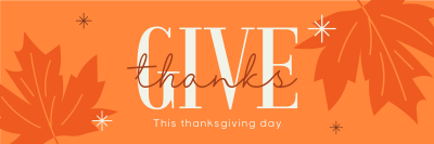 Minimalist Thanksgiving Twitter header (cover) Image Preview