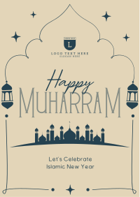 For Mosque Muharram Flyer Design