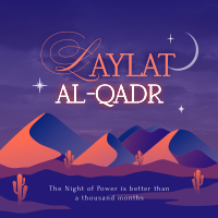 Laylat al-Qadr Desert Instagram post Image Preview