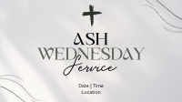Minimalist Ash Wednesday Video Design