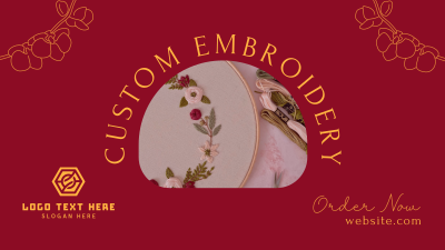 Embroidery Order Facebook event cover Image Preview