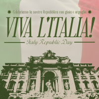 Vintage Italian Republic Day Instagram post Image Preview