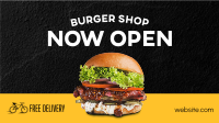 Burger Shop Opening Facebook event cover Image Preview